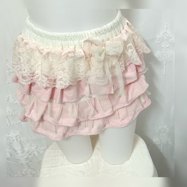 handmade chiffon lace skirk 페어리 히메갸루
