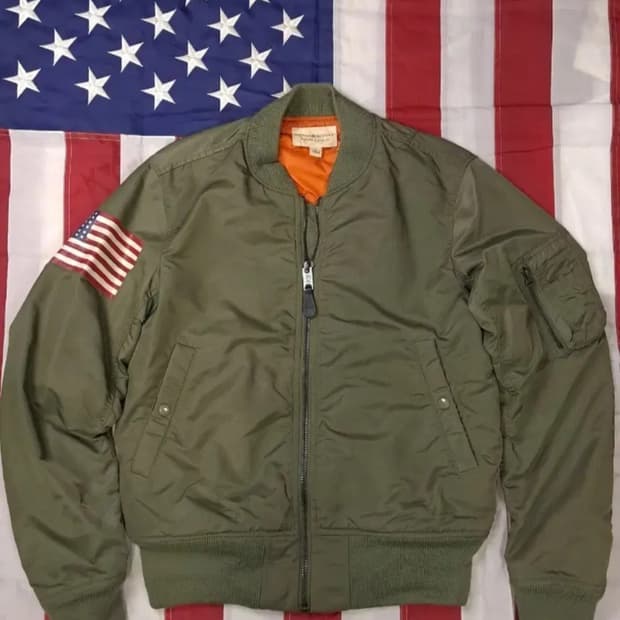 오리지날 랄프로렌폴로 데님앤서플라이 성조기 MA-1 항공자켓