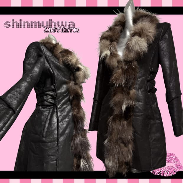 고딕 폭스퍼 코르셋자켓