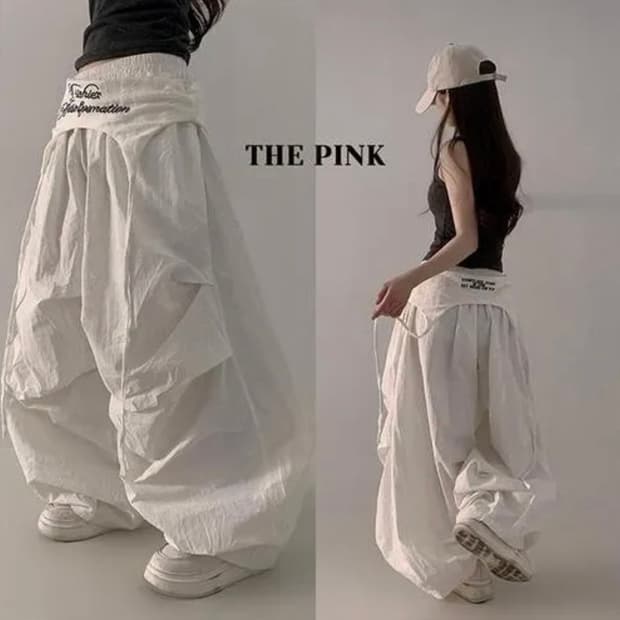 벌룬핏 나일론 팬츠