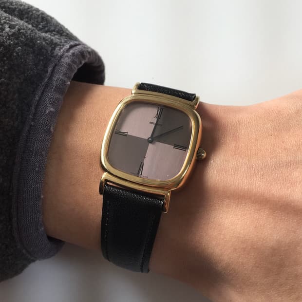 70s seiko chariot check dial