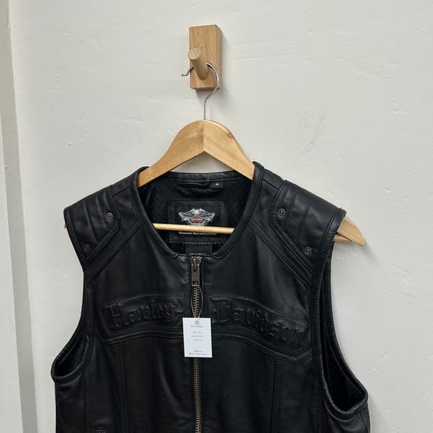 15995 - 할리데이비슨 패싱링크 레더 조끼