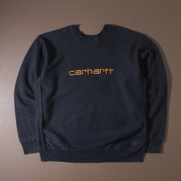 Carhartt 칼하트 기모 블랙 맨투맨
