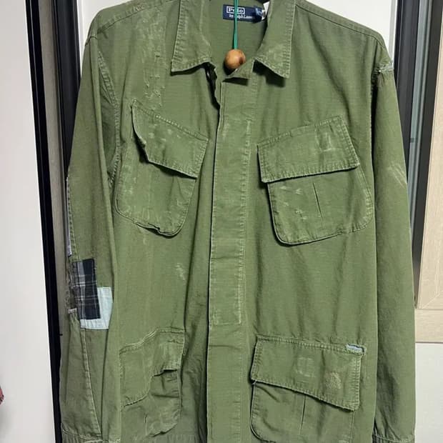 명작) 폴로 랄프로렌 립스탑 패치워크 야상자켓  더블알엘 rrl