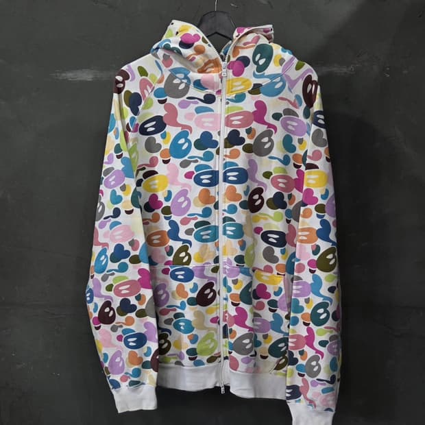 Bape Multi Camo Fullzip Hoodie
