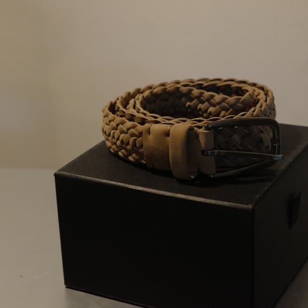 제냐 Zegna 스웨이드 벨트 105 새상품