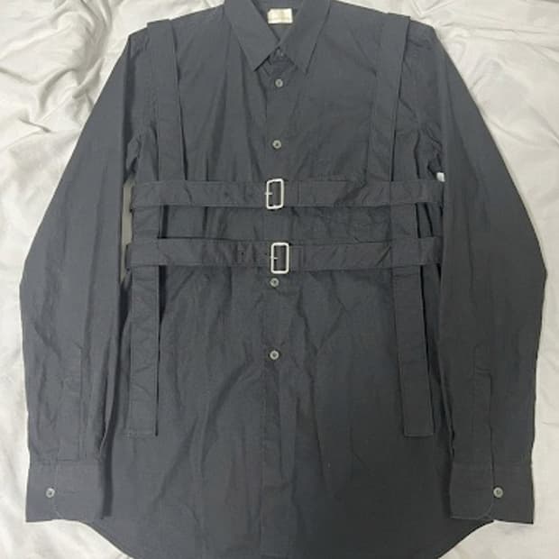 꼼데가르송 블랙 하네스 셔츠 XL