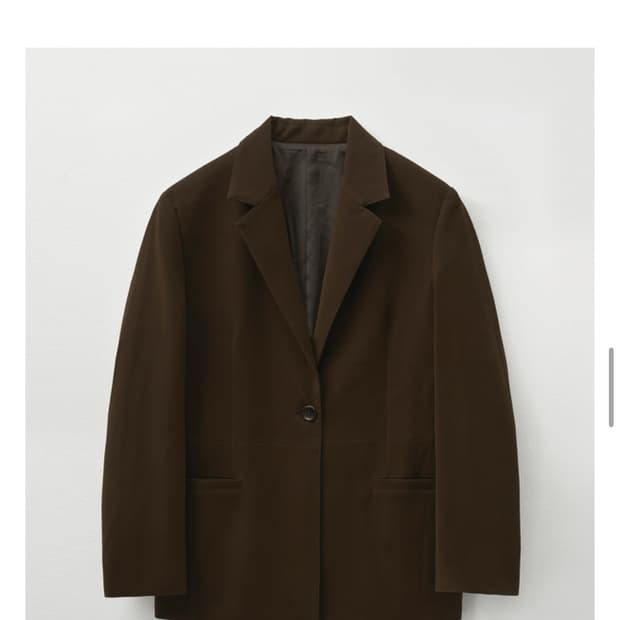 몽돌 벨벳 스웨이드 자켓 브라운