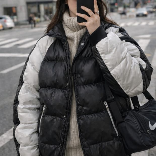 그루브라임 퍼스트 소베니어 패딩 M