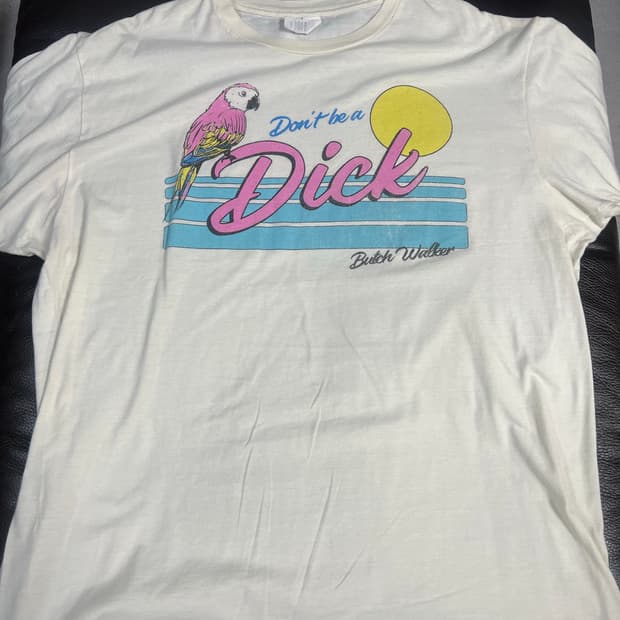 Usa Butch Walker 반팔 티셔츠 크림색