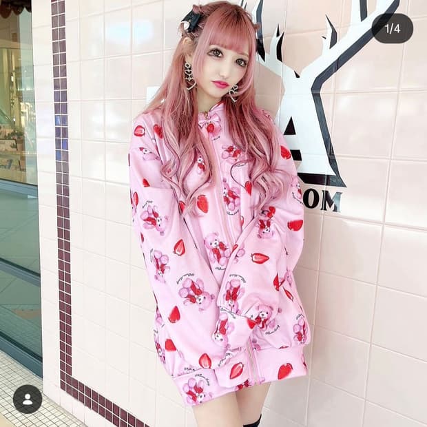 프린세스멜로디 딸기쿠마후드집업