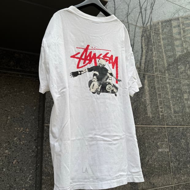 90s 스투시 반팔 화이트