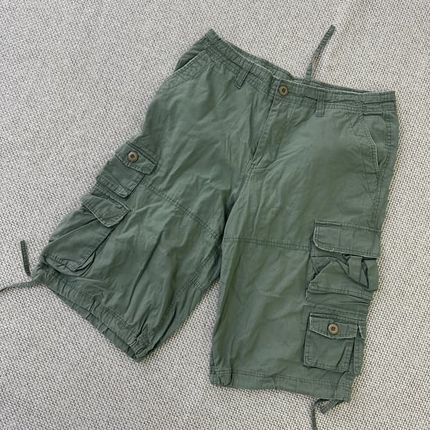 실측확인 빈티지 카고 반바지 팬츠 0413D