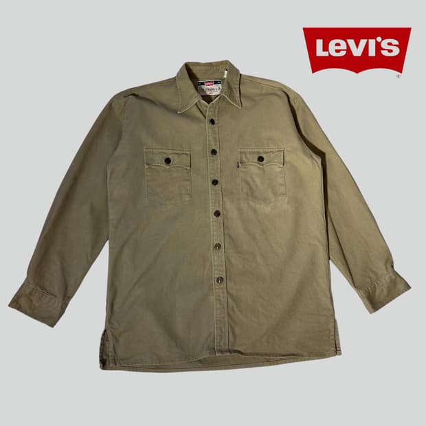 [M]빈티지 리바이스 헤비코튼 워크 셔츠