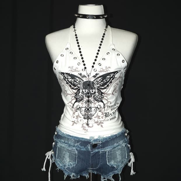 punk skull graphic top 