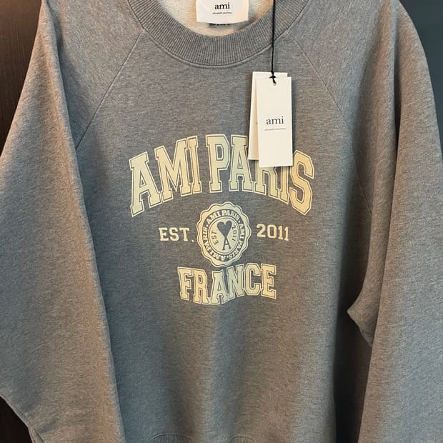 아미 맨투맨 그레이 XL