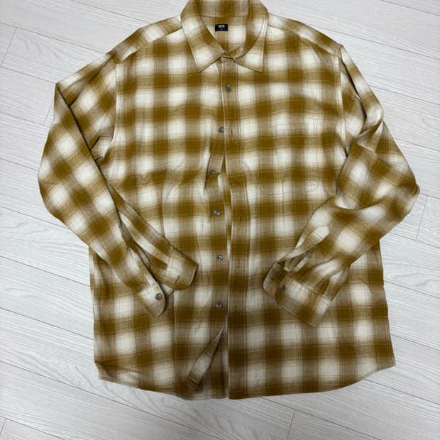 유니클로 체크셔츠 XL