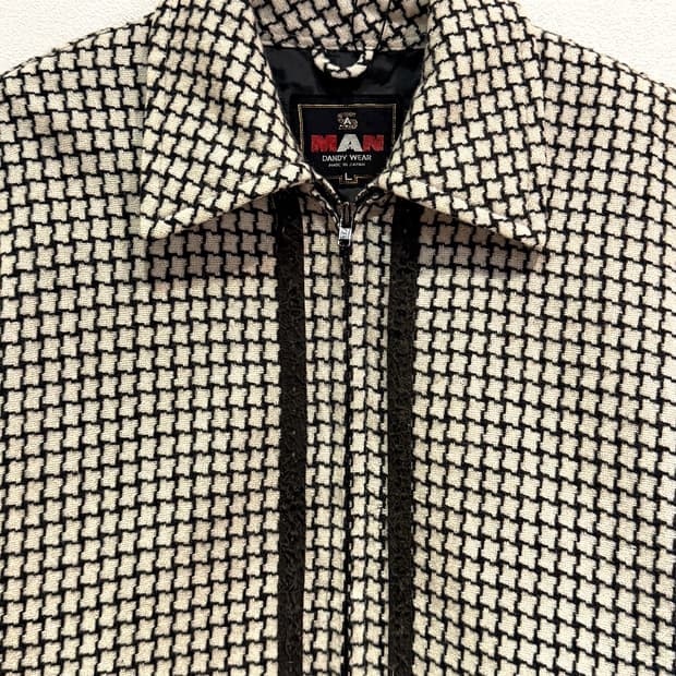 A MAN Check Zip-up Jacket(Made In Japan)