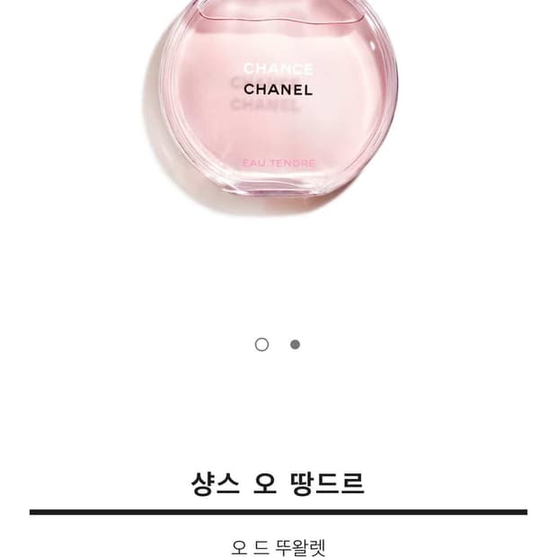 샤넬 샹스 오 땅드르 오 드 뚜왈렛