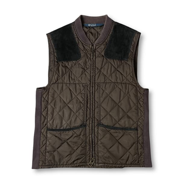 폴로랄프로렌 브라운 퀄팅 경량 조끼 L
