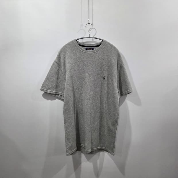 폴로랄프로렌 그레이 와플 반팔티 L 