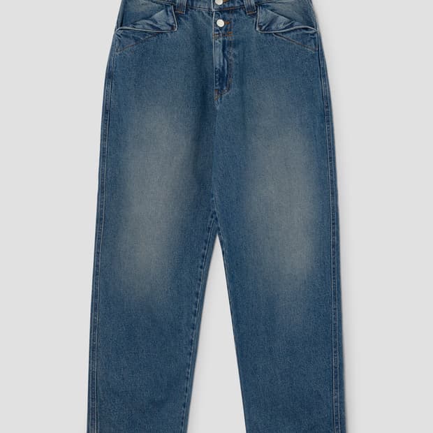 [38]기마구아스 Back 벨트 데님 팬츠