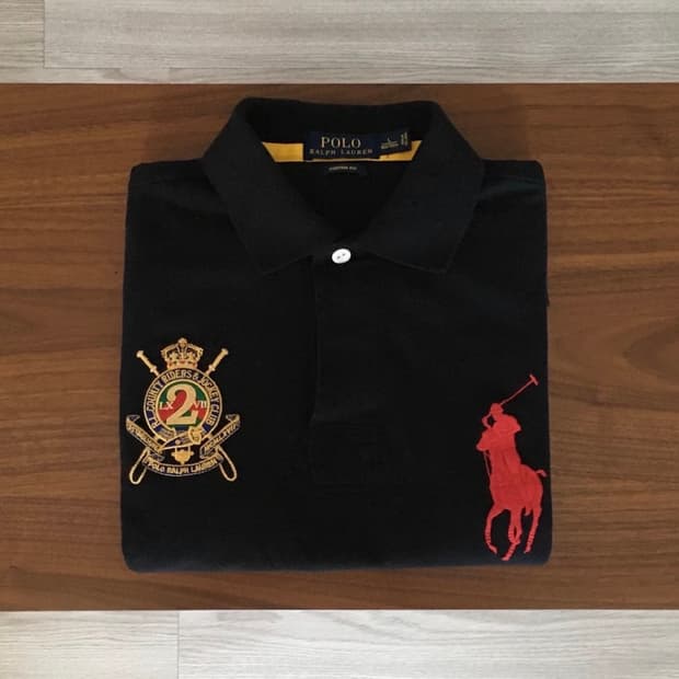 폴로 빅포니 긴팔티 블랙