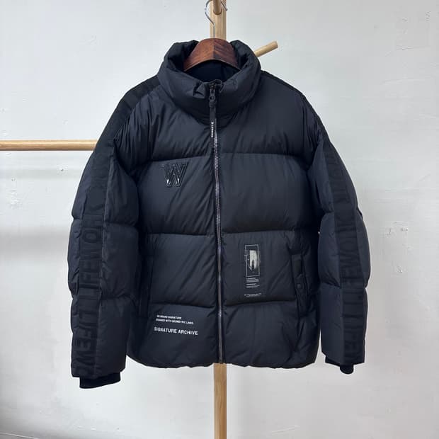 라이프워크 자가드 테이핑 오버핏 덕다운 자켓 점퍼 FREE 105 J27