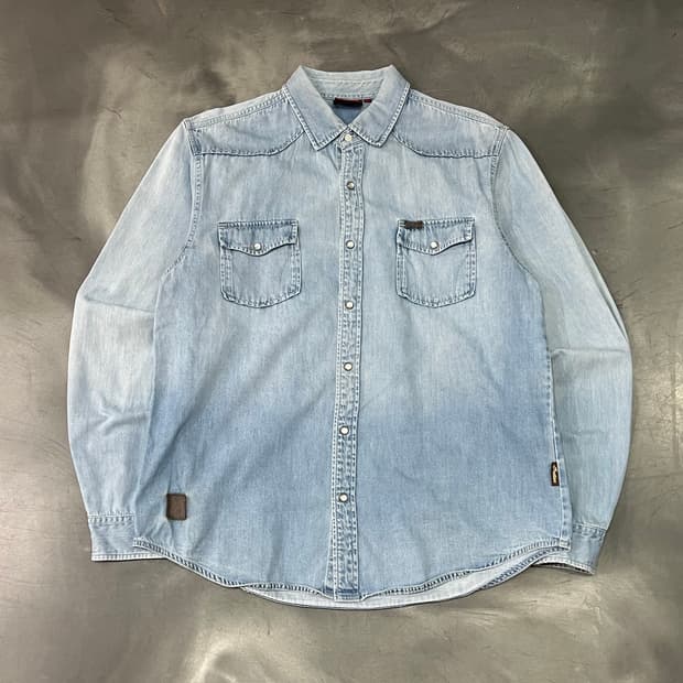  인디언 모터사이클 데님 셔츠 y14727