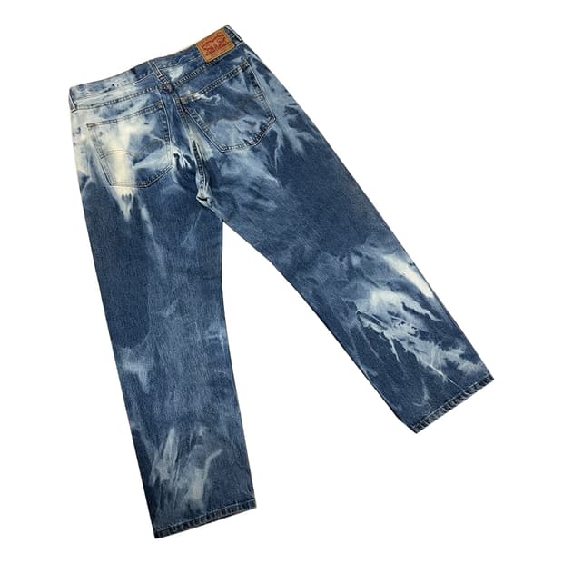 리바이스 505 타이다이 커스텀 데님 팬츠 청바지 36