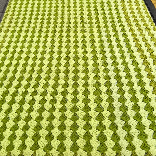 빈티지 소품 USA 크로셰 블랭킷