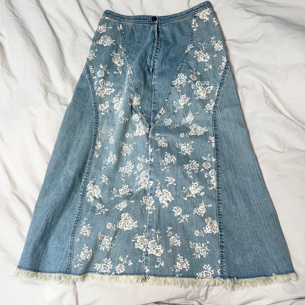 일본 빈티지 청스커트 