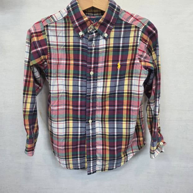 폴로랄프로렌 키즈 체크 셔츠긴팔 4세