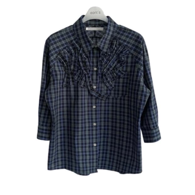 에옹쓰 해비타트 프릴셔츠