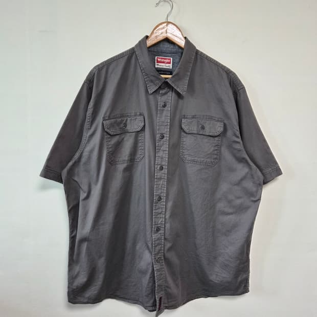랭글러Wrangler 투포켓 코튼 반팔 셔츠 XL - S436