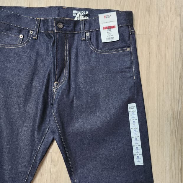 유니클로 샐비지 생지데님팬츠 (34