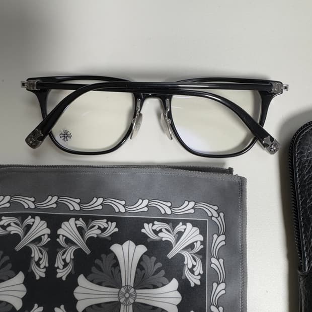 [정품] 크롬하츠 달린 안경 블랙 실버 풀구성