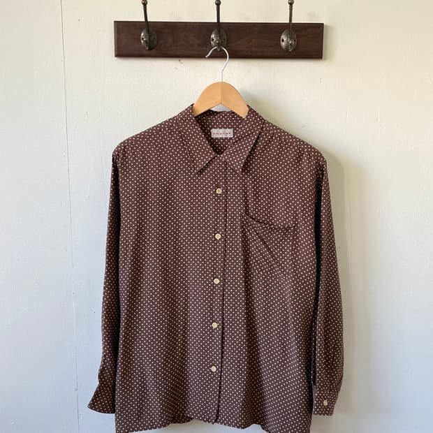 onpeut 도트 블라우스