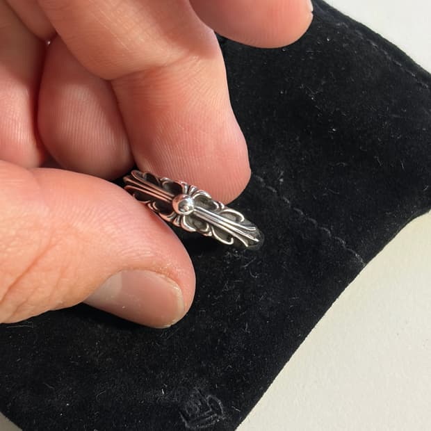 크롬하츠 베이비 플로랄 링 US7