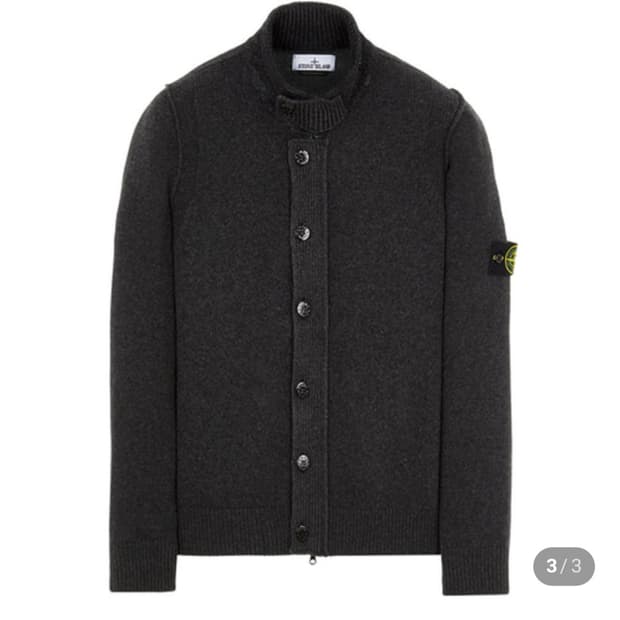 스톤아일랜드 램스울 가디건 L