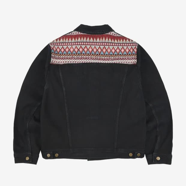 ersco 이알에스코 데님 트러커 자켓 블랙