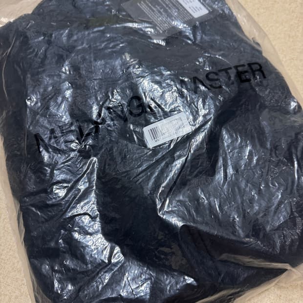 멜란지마스터 후드집업 블랙 XL