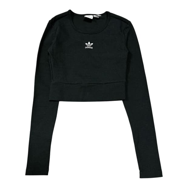 ✨ (바배) 아디다스 블랙 크롭 롱슬리브 