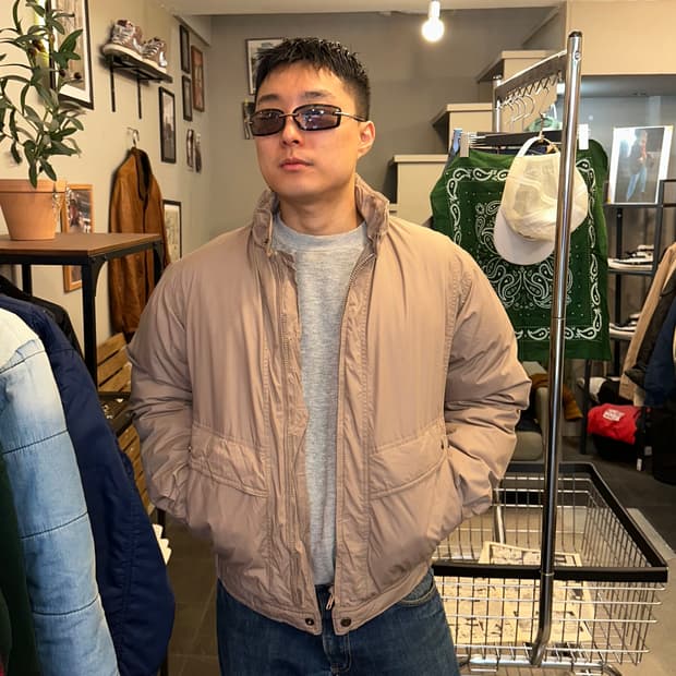 90’s American down padded bomber jacket