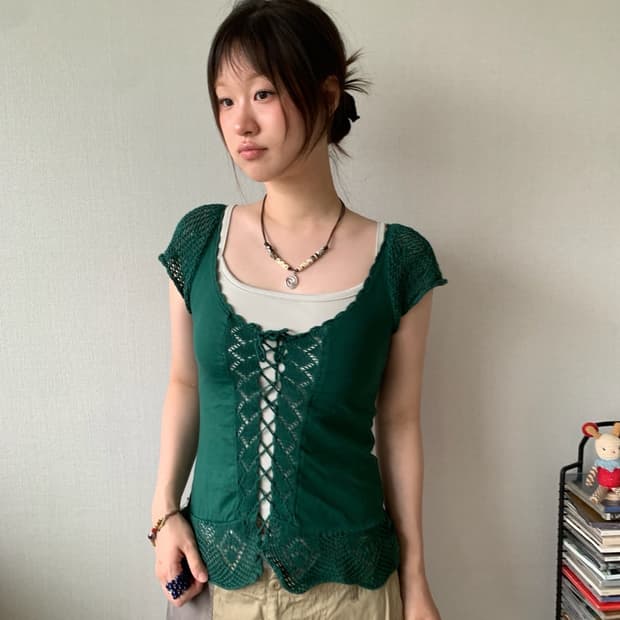 ethnic crochet top