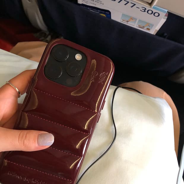 어반소피스티케이션 퍼프 다크체리 아이폰16pro 케이스