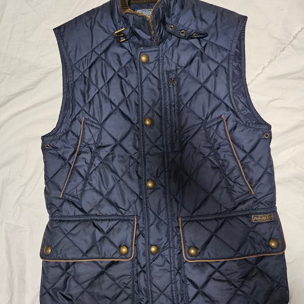 폴로랄프로렌 네이비 퀼팅 베스트 조끼 S