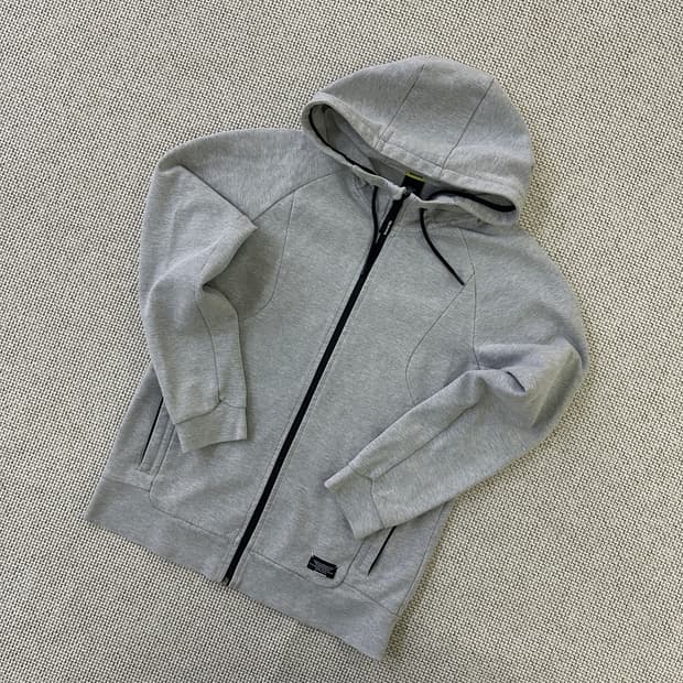 100 데상트 그레이 후드집업 자켓 0424D