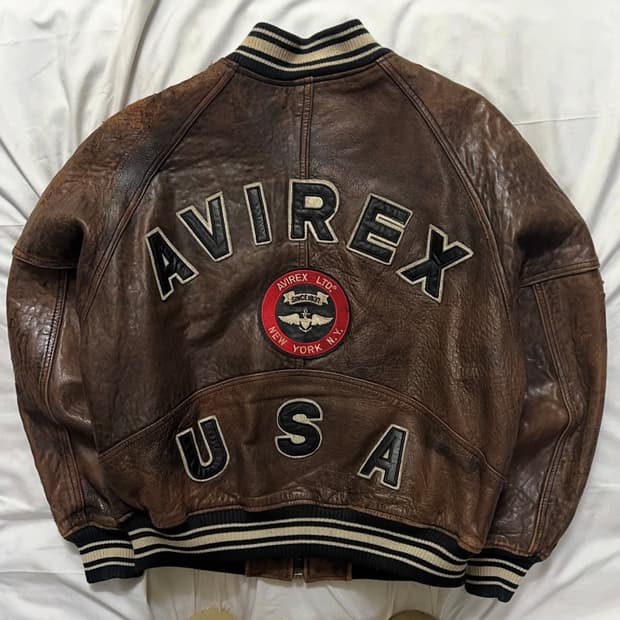 아비렉스 아이콘 가죽자켓