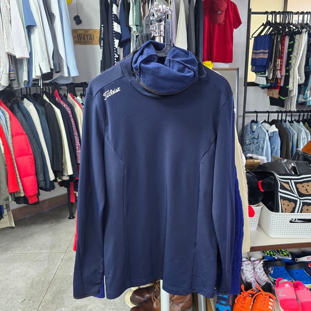 타이틀리스트 골프 터틀넥 긴팔 네이비 (1360)